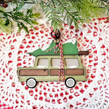 Load image into Gallery viewer, Family Christmas Truck Ornament SVG File | Laser Cut File | Glowforge | Christmas Vacation | Nuthouse | Truck | Christmas Tree
