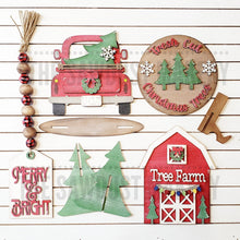 Load image into Gallery viewer, Christmas Tree Farm Tiered Tray SVG File | Laser Cut File | Glowforge | Tree Farm | Christmas Trees | Tree Farm SVG | Christmas Truck SVG
