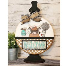 Load image into Gallery viewer, Interchangeable Door Hanger SVG | Interchangeable Laser Cut File | Glowforge | Interchangeable Decor | Farmhouse Decor
