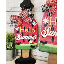 Load image into Gallery viewer, Hello Summer Watermelon Door Hanger SVG File | Laser Cut File | Watermelon SVG File | Door Hanger svg | Hello Summer SVG | Ant svg | Summer
