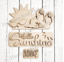 Load image into Gallery viewer, Add-on for Interchangeable Farmhouse Truck SVG | 12&quot; and 24&quot; Truck SVG | Hello Sunshine Summer Truck | Summer | Summer Truck Interchangeable
