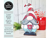 Load image into Gallery viewer, Hot Cocoa Gnome SVG File | Laser Cut File | Standing Hot Cocoa Gnome SVG File | Gnome | Gnome Shelf Sitter | Hot Cocoa Bar SVG
