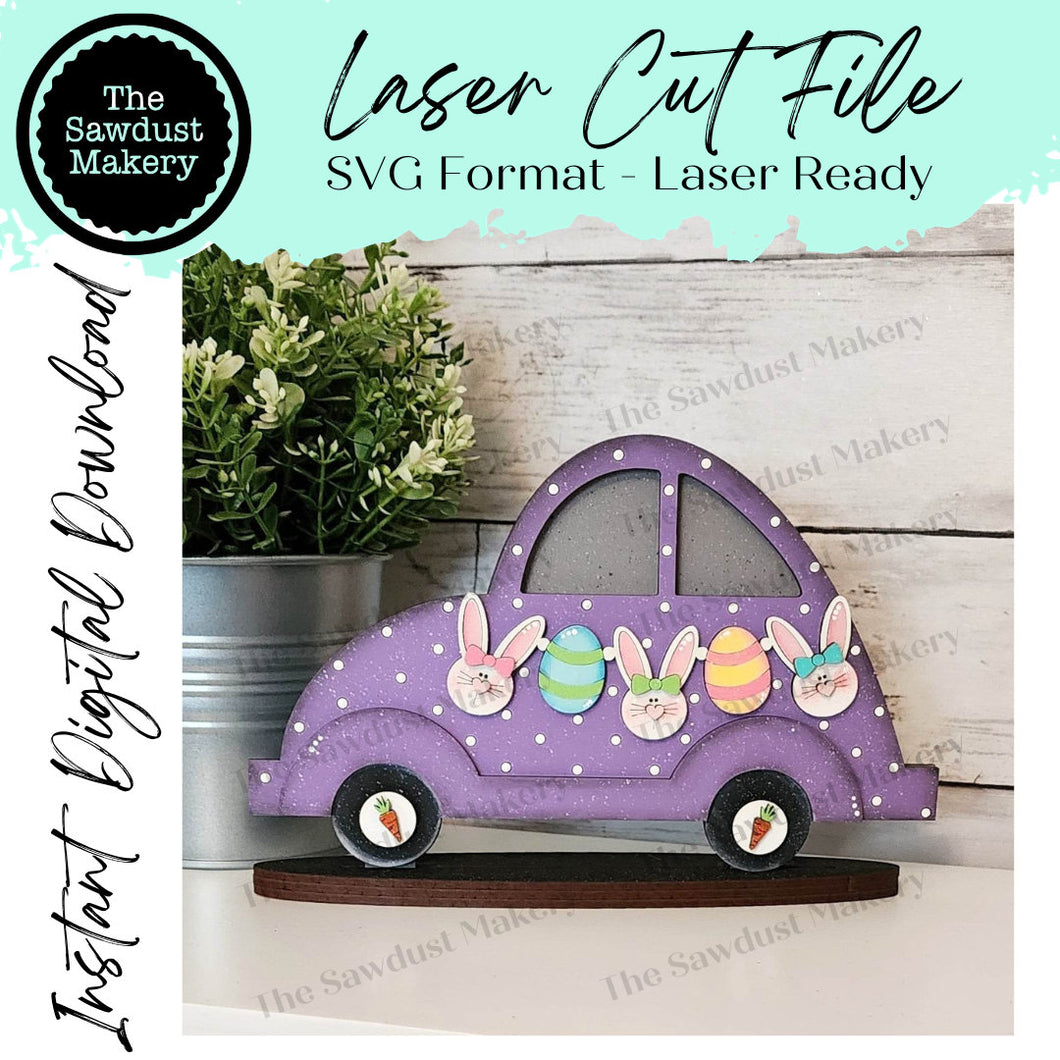 Add-on for Interchangeable Car Svg | Interchangeable Car SVG | Easter Car SVG | Bunny Bug | Easter Interchangeable SVG