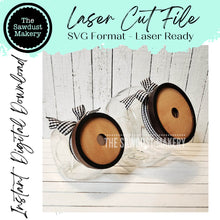 Load image into Gallery viewer, Candy Jar Cookie Jar lid Interchangeable Frame SVG File | Laser Cut File | Interchangeable Frame | Candy Jar Lid SVG | Cookie Jar Lid SVG
