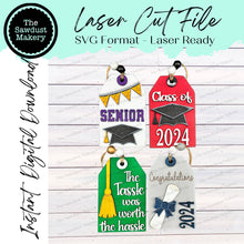 Load image into Gallery viewer, Graduation Gift Card Holder Tags SVG File | Laser Cut File | Graduation SVG | Senior svg | Gift Card svg | Gift Card Holder SVG | 2024 Grad
