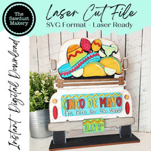 Load image into Gallery viewer, Add-on for Interchangeable Farmhouse Truck SVG | 12&quot; and 24&quot; Truck SVG | Cinco de Mayo Truck | Celebrate | Taco Truck Interchangeable SVG
