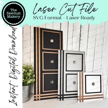 Load image into Gallery viewer, Interchangeable Blanket Trim Farmhouse Sign Frame Bundle SVG | Laser Cut File | Glowforge | Insert Frame | Seasonal Interchangeable
