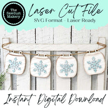 Load image into Gallery viewer, Marshmallow Banner SVG | Laser Cut File | Glowforge | Winter SVG | Banner SVG | Banner | Mini Banner svg | Winter Hot Cocoa Bar svg
