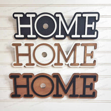 Load image into Gallery viewer, Interchangeable Home Sign Frame SVG | Laser Cut File | Glowforge | 3&quot; Round Insert Frame | Seasonal Interchangeable SVG
