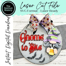 Load image into Gallery viewer, Halloween Door Hanger Bundle Laser File | Halloween | Round Door Hanger Bundle | Laser SVG Bundle File | Laser Cut File | Halloween SVGS
