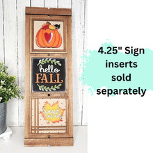 Load image into Gallery viewer, Interchangeable Shutter Farmhouse Sign Frame Bundle SVG | Laser Cut File | Glowforge | 4.25&quot; Sign Insert Frame | Seasonal Interchangeable
