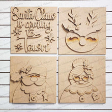 Load image into Gallery viewer, Kringle Christmas Farmhouse Sign Laser Cut File | Laser Cut File | Interchangeable Frame | Christmas Sign Inserts | Santa Claus Sign Bundle
