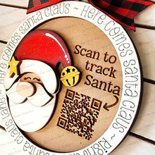 Load image into Gallery viewer, Santa Tracker Christmas Ornament SVG File | Laser Cut File | Santa Christmas Ornament SVG | Ornament SVG | Santa Claus Laser Svg
