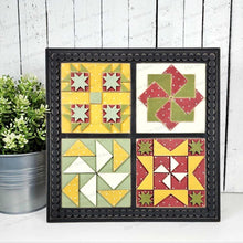 Load image into Gallery viewer, Prim Barn Quilt Sign Laser Cut File | Laser Cut File | Interchangeable Frame | Farmhouse Sign Inserts | Barn Quilt SVG | Primitive SVG
