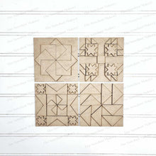 Load image into Gallery viewer, Prim Barn Quilt Sign Laser Cut File | Laser Cut File | Interchangeable Frame | Farmhouse Sign Inserts | Barn Quilt SVG | Primitive SVG
