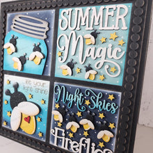 Load image into Gallery viewer, Firefly Summer Sign Bundle Laser Cut File | Laser Cut File | Interchangeable Frame | Farmhouse Sign Insert | Summer SVG | Firefly Sign Svg

