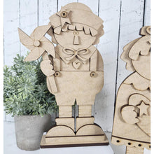 Load image into Gallery viewer, Standing Primitive Raggedy Ann &amp; Andy Americana Shelf Sitter File SVG | Laser Cut File | Americana decor | Primitive Shelf Sitter SVG
