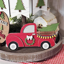 Load image into Gallery viewer, Country Christmas Farmhouse Tiered Tray SVG File | Laser Cut File | Home SVG Christmas Laser File | Farmhouse SVG | Christmas Decor
