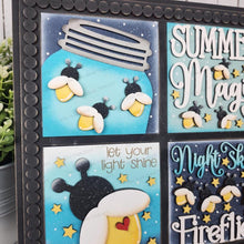 Load image into Gallery viewer, Firefly Summer Sign Bundle Laser Cut File | Laser Cut File | Interchangeable Frame | Farmhouse Sign Insert | Summer SVG | Firefly Sign Svg
