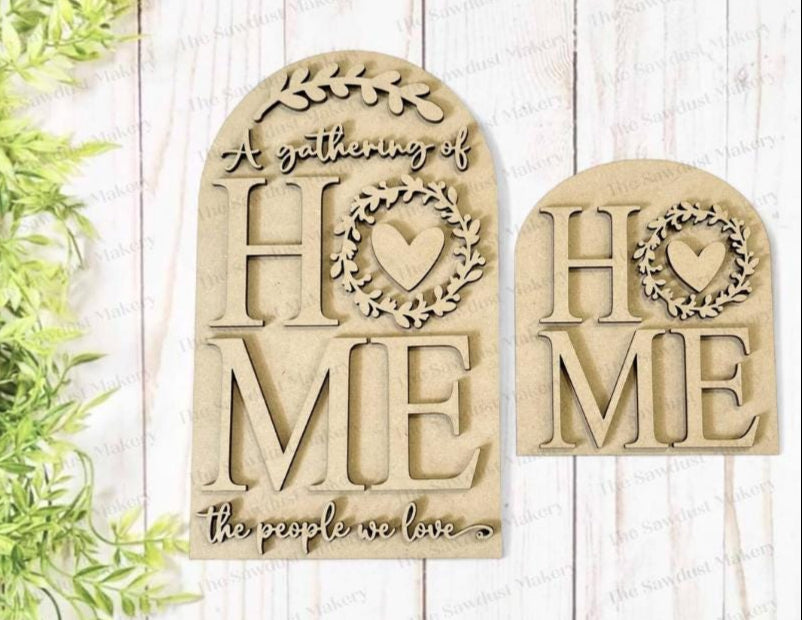 Interchangeable Large Arched Boho Sign Insert | Home Sign | SVG Laser ...