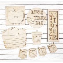 Load image into Gallery viewer, Apple Cider Fall Harvest Farmhouse Tiered Tray SVG File | Laser Cut File | Fall Laser File | Farmhouse SVG | Autumn Laser SVG Decor
