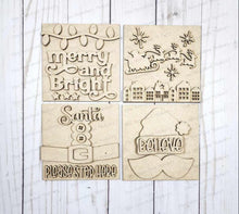 Load image into Gallery viewer, Santa Sign Bundle Laser Cut File | Farmhouse Interchangeable Leaning Sign Bundle SVG | Glowforge | Farmhouse Sign | Santa Svg

