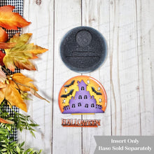 Load image into Gallery viewer, Add-on File for Decorative Interchangeable Pedestal Stand | Halloween Haunted House Votive Scene | Seasonal Interchangeable | Pedestal SVG
