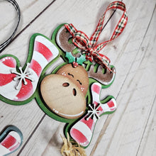 Load image into Gallery viewer, Winter Candy Cane Joy Christmas Ornament Bundle SVG File | Laser Cut File | Penguin svg | Polar Bear svg | Moose svg | Bear Ornament svg
