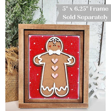Load image into Gallery viewer, Gingerbread Christmas Trio Sign Bundle Laser Cut File | Interchangeable Frame | Fall Sign Inserts | 5" x 6.25" signs | Gingerbread House
