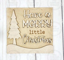 Load image into Gallery viewer, Merry Little Christmas Sign Laser Cut File | Farmhouse Interchangeable Leaning Signs SVG | Farmhouse Sign | Christmas Svg
