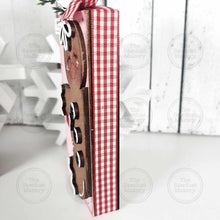 Load image into Gallery viewer, Gingerbread Shelf Sitter and Ornament Gift Card Holder Laser Cut File | Christmas Ornament | Laser SVG File | Christmas Gift | Gift Tag SVG
