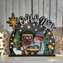Load image into Gallery viewer, Nativity Light up Shelf Sitter Standing Sign File SVG | Christmas Laser Cut File | Christmas Mantle decor | Nativity Svg | Christmas svg
