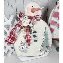 Load image into Gallery viewer, Winter Snowman Standing Shelf Sitter SVG File | Laser Cut File | Standing Snowman SVG | Snowman Shelf Sitter | Winter Snowman SVG
