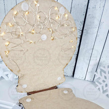 Load image into Gallery viewer, Snowman Snow Globe Light up Shelf Sitter Standing Sign File SVG | Christmas Laser Cut File | Winter Mantle decor | Snowman Svg | Winter svg

