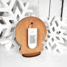 Load image into Gallery viewer, Polar Bear Warm Winter Wishes Snow Globe Bundle Laser Cut File | Light Up Shelf Sitter SVG (Digital Download)
