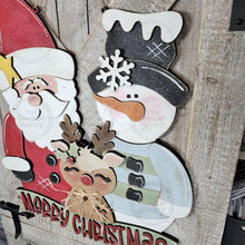 Load image into Gallery viewer, Christmas Friends Shelf Sitter and Door Hanger Bundle SVG File | Laser Cut File | Christmas SVG | Santa svg | Reindeer svg | Snowman svg
