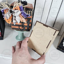 Load image into Gallery viewer, Interchangeable Display Box Votive Cube SVG | Display Box SVG | Laser Cut File | Seasonal Interchangeable Signs | Votive Cube | Office Decor
