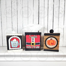 Load image into Gallery viewer, Interchangeable Display Box Votive Cube SVG | Display Box SVG | Laser Cut File | Seasonal Interchangeable Signs | Votive Cube | Office Decor

