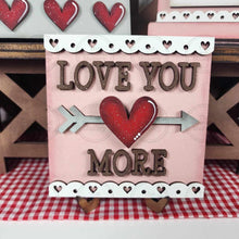 Load image into Gallery viewer, Be Mine Valentine Decor Set SVG File | Laser Cut File | Glowforge | Valentine SVG File | Love | Tiered Tray Decor svg
