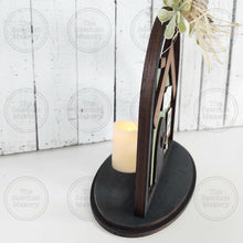 Load image into Gallery viewer, Home Cloche Votive Holder Shelf Sitter SVG File | Laser Cut File | Family SVG | Home laser File | Votive Holder | Farmhouse Family SVG
