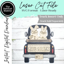 Load image into Gallery viewer, Add-on for Interchangeable Farmhouse Truck SVG | 12" and 24" Truck SVG | Bunny Couple Truck | Happy Easter | Easter Interchangeable SVG
