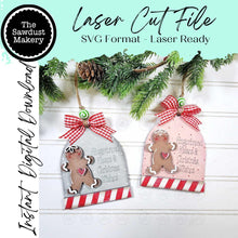Load image into Gallery viewer, Gingerbread Arch Christmas Ornament SVG File | Laser Cut File | Christmas Ornament SVG | Ornament SVG | Gingerbread Ornament svg
