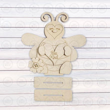 Load image into Gallery viewer, Bee Kind Honey Bee Shelf Sitter Standing Sign File SVG | Bee Laser Cut File | Honey Bee Mantle SVG | Bee Shelf Sitter
