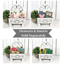 Load image into Gallery viewer, Easter Cottage Drawer Insert SVG | Laser Cut File | Cottage Drawer Shelf Sitter | Seasonal Insert | Interchangeable Decor
