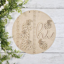 Load image into Gallery viewer, Strawberry Hi Door Hanger SVG File | Laser Cut File | Strawberry SVG File | Strawberry Door Hanger | Strawberry Welcome Sign
