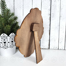 Load image into Gallery viewer, Mrs. Claus Frame Shelf Sitter SVG File | Laser Cut File | Santa Christmas SVG | Christmas Shelf Sitter SVG | Mrs. Claus Laser Svg
