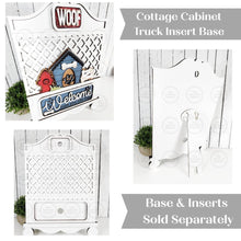 Load image into Gallery viewer, Cottage Cabinet Interchangeable 12"Truck Frame Base SVG | Home Decor SVG | Laser Cut File | Interchangeable Shelf Sitter SVG
