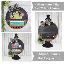 Load image into Gallery viewer, Interchangeable Truck Rattan Door Hanger SVG | Interchangeable Laser Cut File | Glowforge | Interchangeable Decor | Farmhouse Decor
