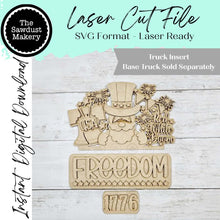 Load image into Gallery viewer, Add-on for Interchangeable Farmhouse Truck SVG | 12" and 24" Truck SVG | Freedom 4th of July Truck | USA Truck Interchangeable svg
