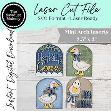 Load image into Gallery viewer, Hey Silly Goose Mini Arch SVG Bundle | Boho Interchangeable Laser Cut File (Digital Download)
